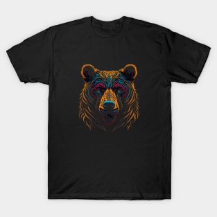 bear face colorful T-Shirt